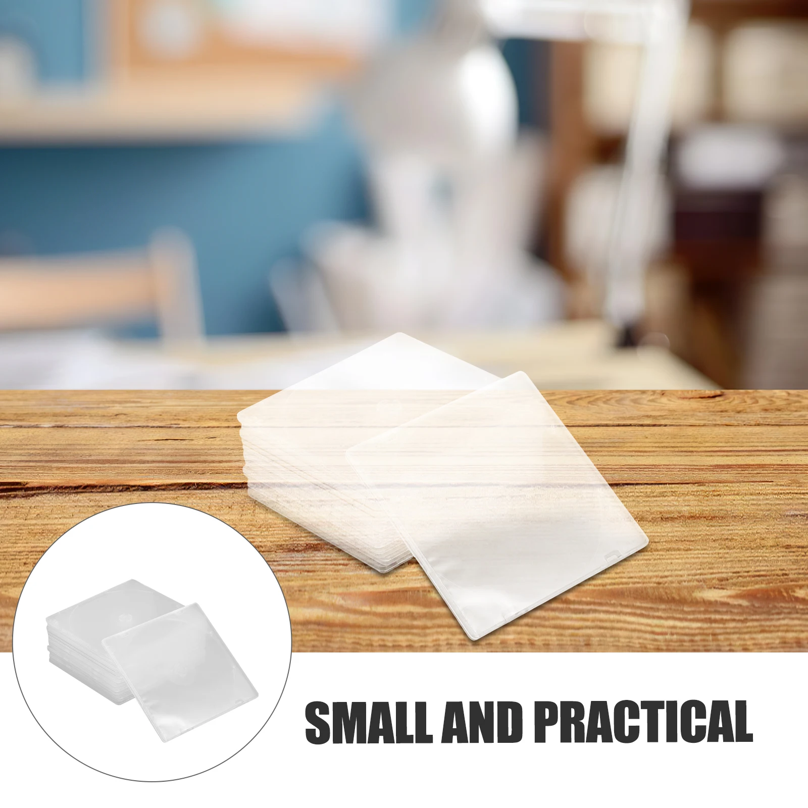 

25 pcs Case Transparent Large Capacity Portable Abs Media Storage Holder Organizer For Video Storage Case Cinema Use