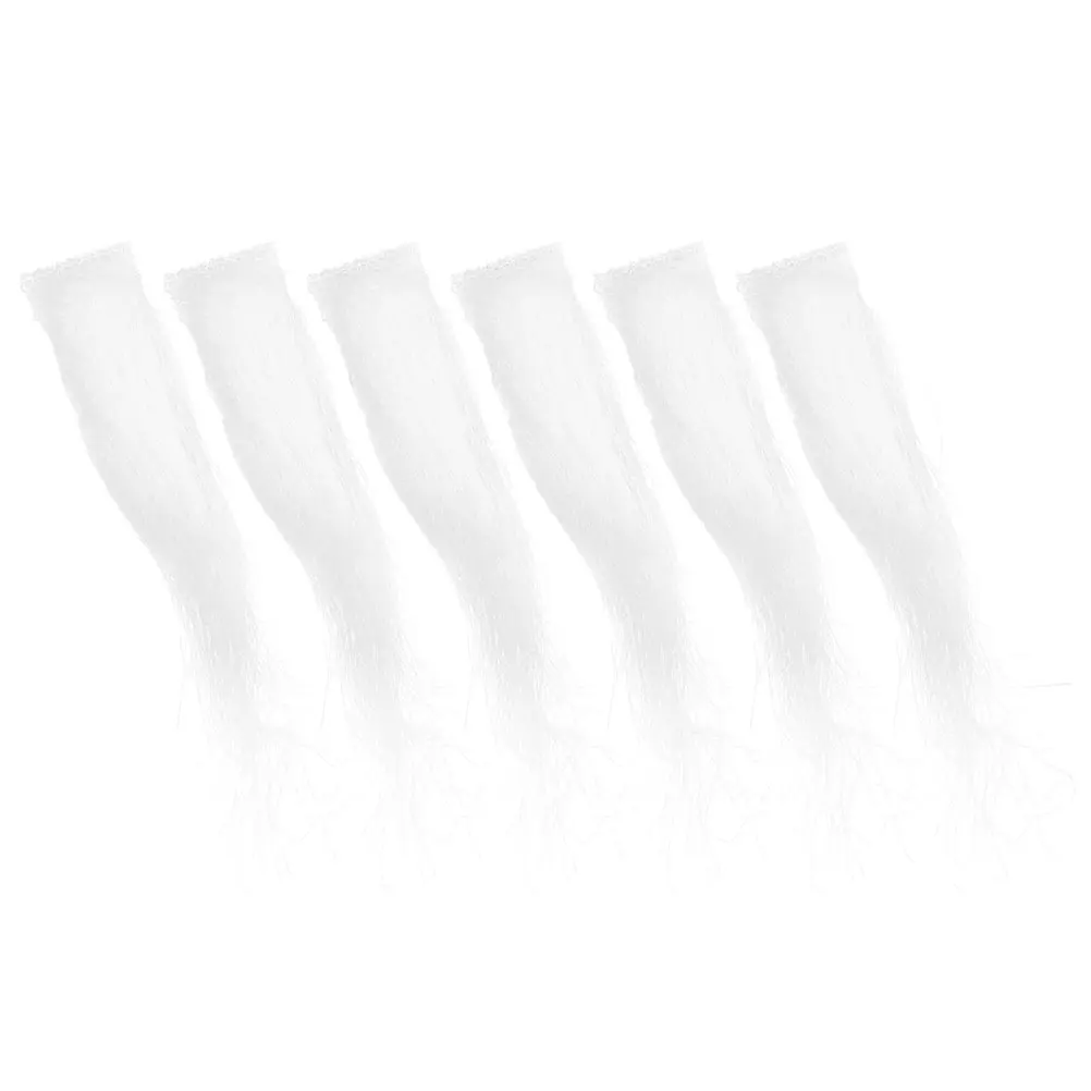 

Santa Claus Eyebrows White Faux Reusable Self Adhesive One Size Fits Most Fabric Facial Hair Props For Kids