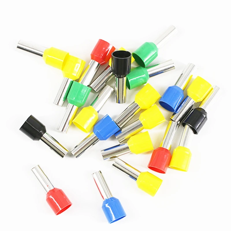 1000PCS Insulated Ferrule Terminal Tube Type Design AWG18 1.0mm2 Cord End Wire