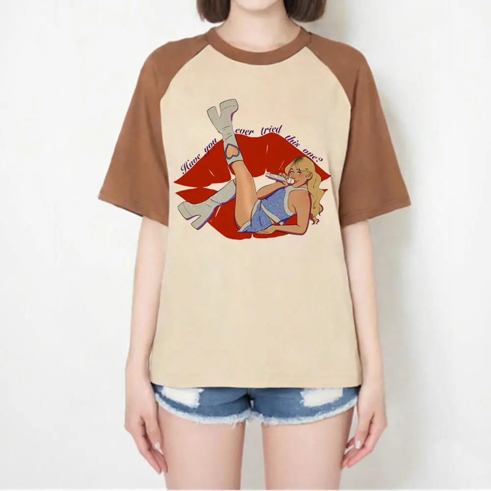Sabrina Carpenter t shirt teen graphic 80s Digital Punk Trendy streetwear tshirt 2000s 2000s Psychedelic Grunge hip hop