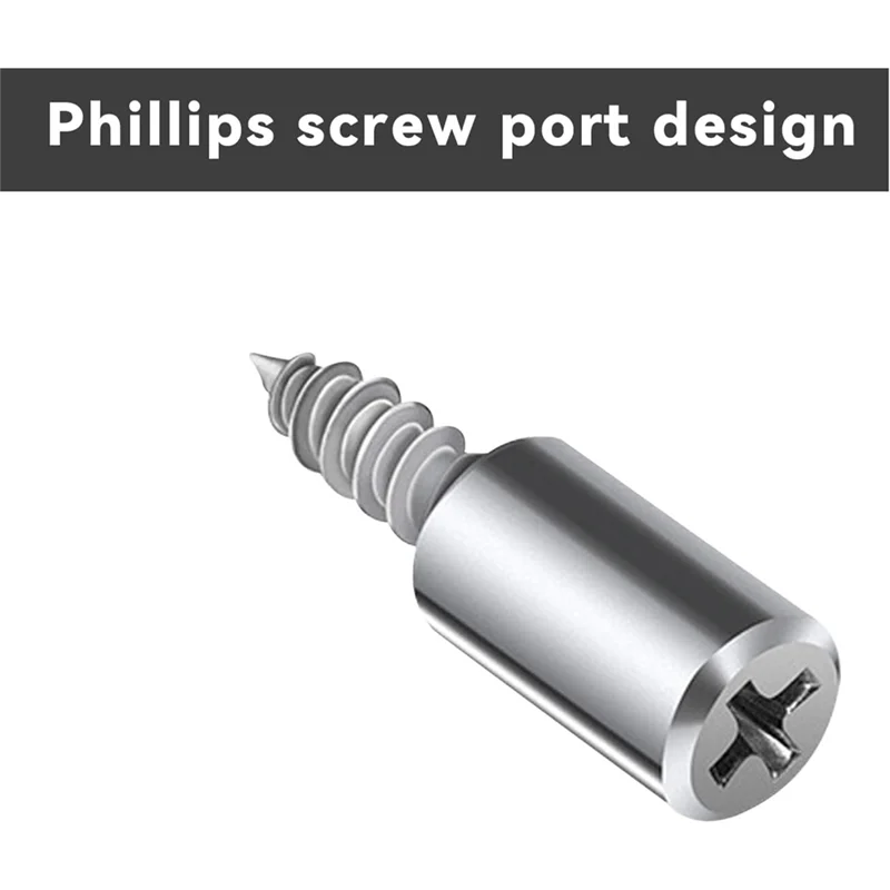 50Set Self-Tapping Screw With Rubber Sleeve Laminate Support Homemade Wardrobe Cabinet Glass Hard Partition Nail Easy Install-N3