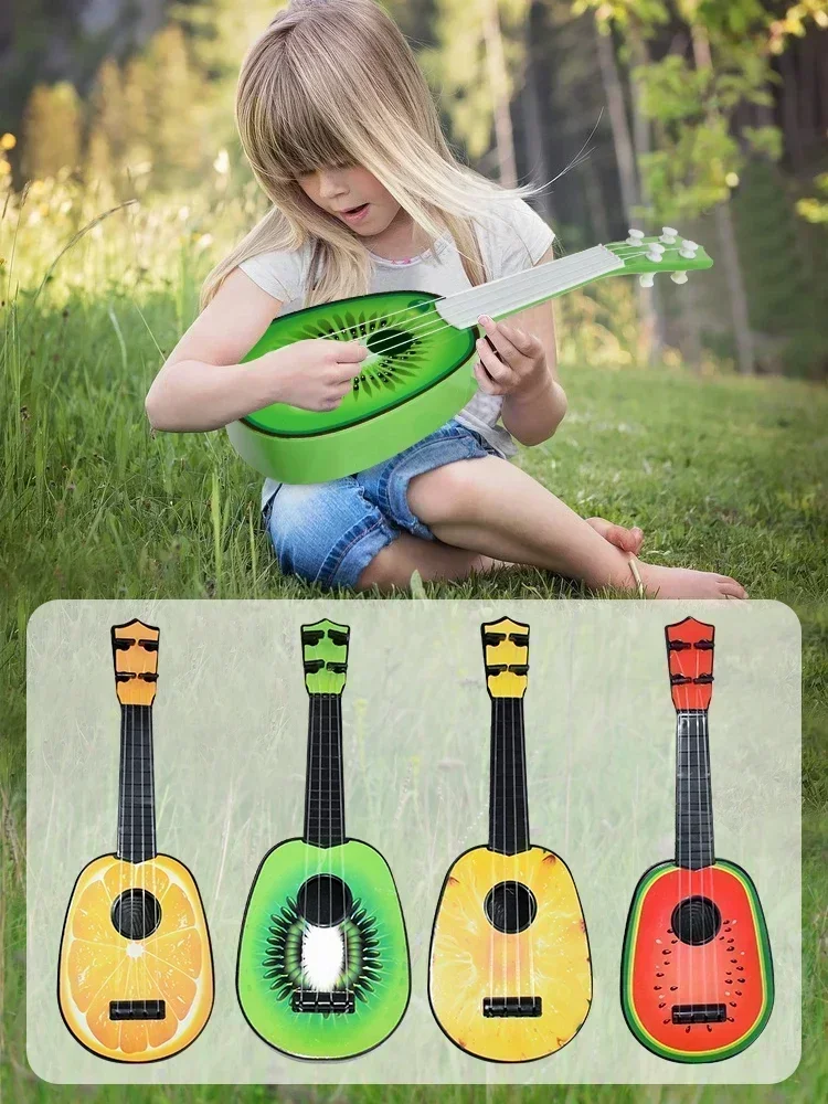 Ukelele muziekinstrument gitaar speelgoed voor jongens meisjes, mini-ukelele met 4 snaren, kinderen speelgoed gitaar leren educatief speelgoed cadeau
