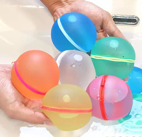 Reusable Water Ball Splash Ball Outdoor Sports Buckle Water Ball Suitable For Summer Parties Gatherings And Funfor Adults