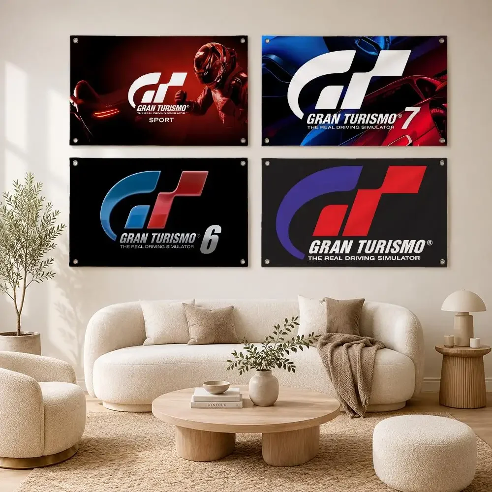 Game Gran Turismo Flags flag For Decoration Outdoor Picnic Hanging Home Camping Party Banner
