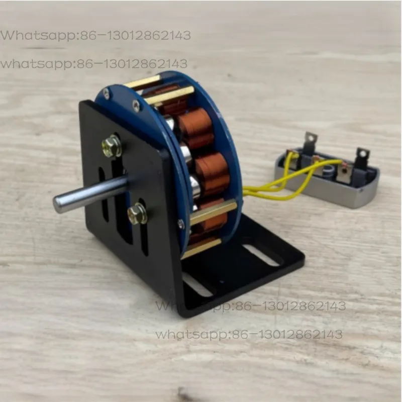 Low Speed Hydraulic Disc DC Generator, Pure Copper Coil Strong Magnet Hand Crank Generator 12V/24V/48V/60V/72V, 8mm Shaft Diamet