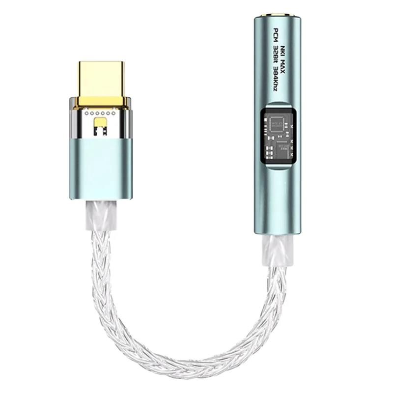 BNVN-Type-C DAC كابل مكبر للصوت MAX97220 OP-AMP IC Hifi محول NK1 MAX فك رقاقة CX31993 سلك OCC مطلي بالفضة #4