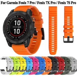 20mm 22mm 26mm Silicone QuickFit Watchband For Garmin Fenix 7X 7 7S Pro 47mm 51mm 6 6XPro 5 5X Plus Strap Wristbands Bracelet