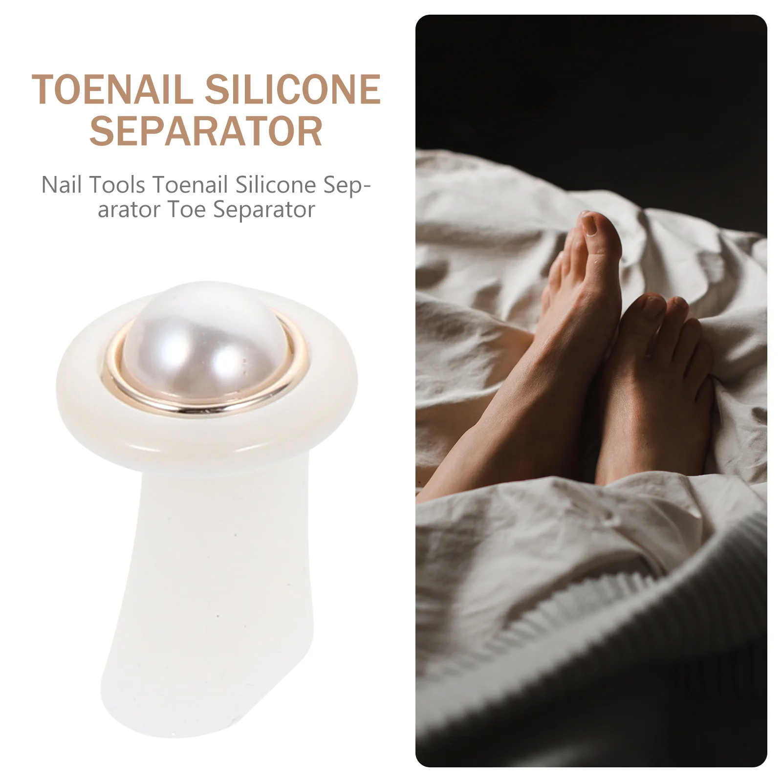 1 ensemble de séparateurs d'orteils de manucure, Design mignon, prévient les blessures des orteils, accessoire de pédicure pour Nail Art, outil de manucure, outils de pédicure