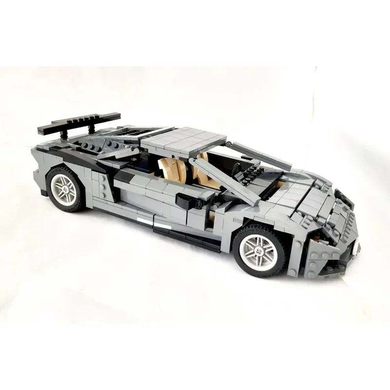 MOC-63476 novo supercar esportivo urbano bloco de construção modelo 814 peças brinquedo de construção criativo presente para meninos e crianças aniversário