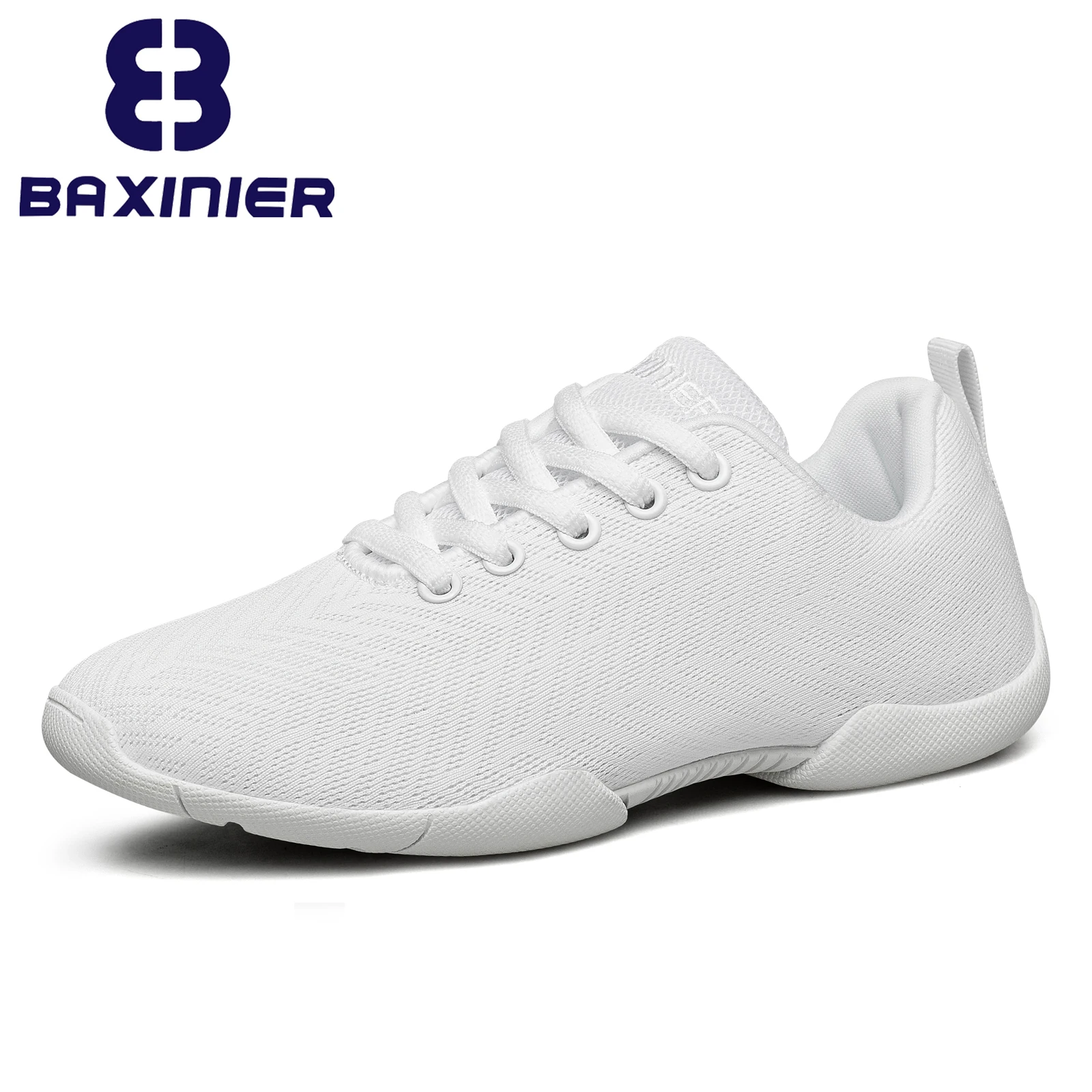 Girls White Cheerleading Shoes Lightweight Youth Cheer Competition Sneakers Kids Training Dance Tennis Walking Shoes