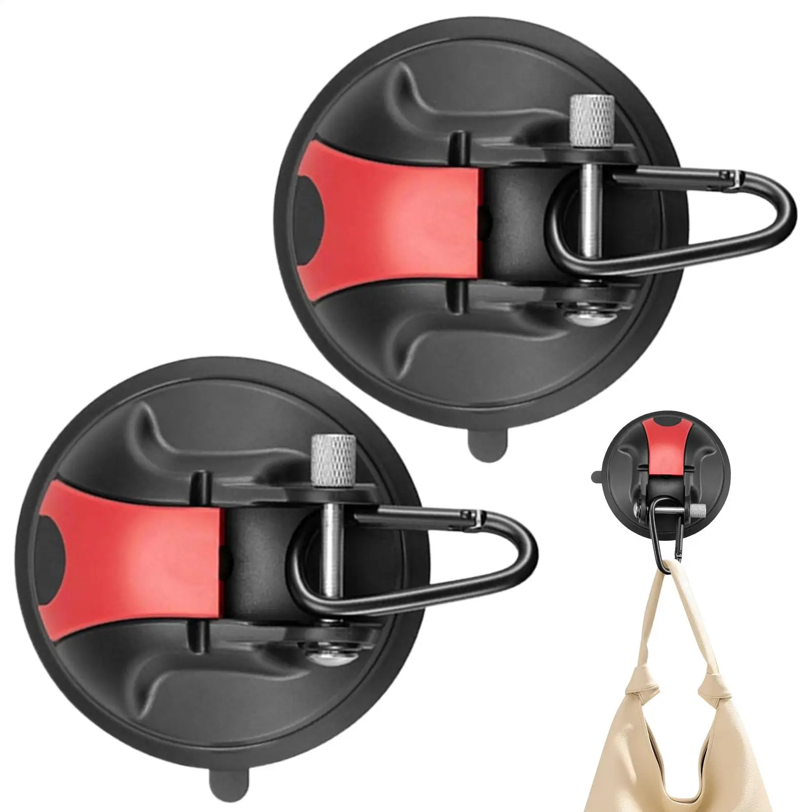 Suction Cups Hanger 2 Pcs No Drilling Window Suction Cup Hooks Wall Organizer Heavy Duty Tie Bracket Securing Tensioner Tarps
