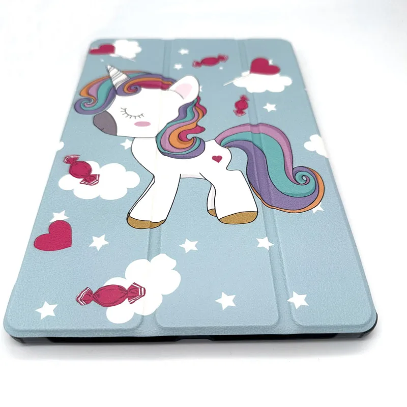 Leather Case For Samsung Galaxy Tab S9 SM-X718U SM-X710 SM-X716B Tablet Trifold Caster Hard Shell Stand Ultra Slim PU Cover