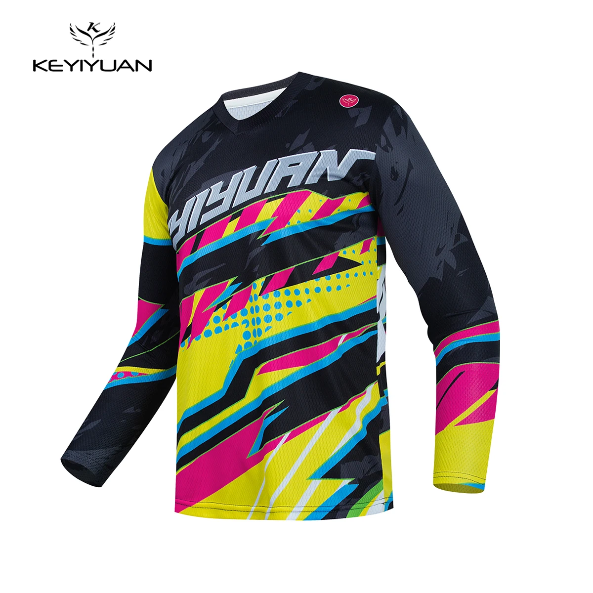 

KEYIYUAN New Mountain Motorcycle Downhill Jersey Outdoor Cycling Shirt MTB Tops Long Sleeve Bike T-shirt Camiseta Motocross