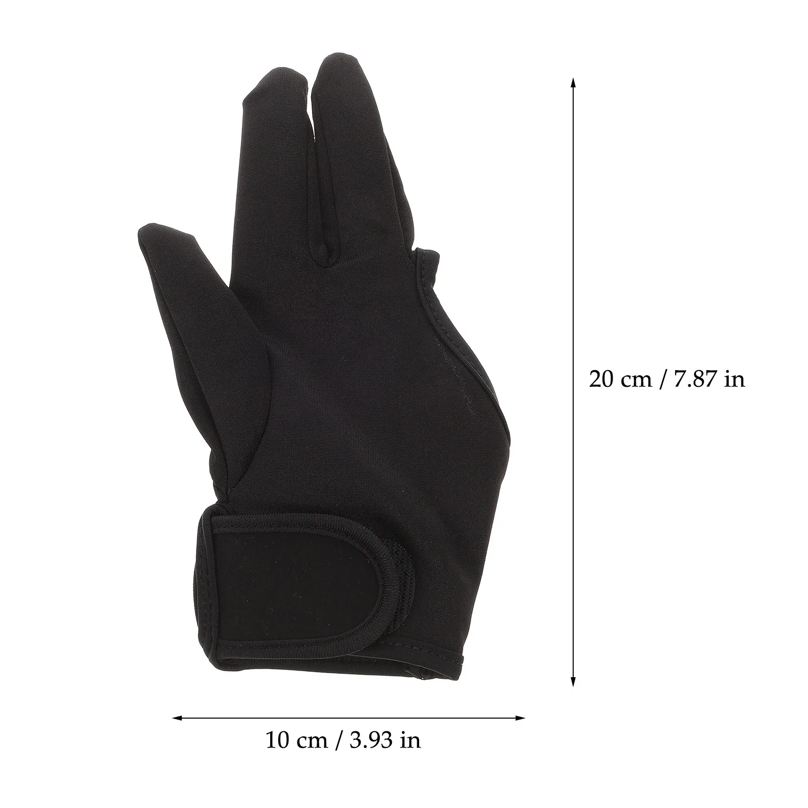 3 Finger Hairdressing Glove Black Heat Resistant Finger Glove for Hair Curling Straightening Salon Utensil Insulative