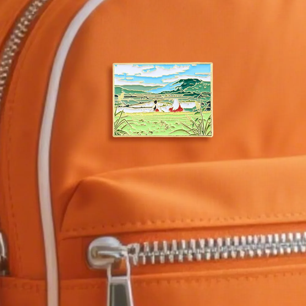 الكلاسيكية أنيمي الصلب المينا دبابيس التلبيب دبابيس لحقيبة الظهر النساء الرجال بروش للملابس حقيبة شارات مجوهرات اكسسوارات