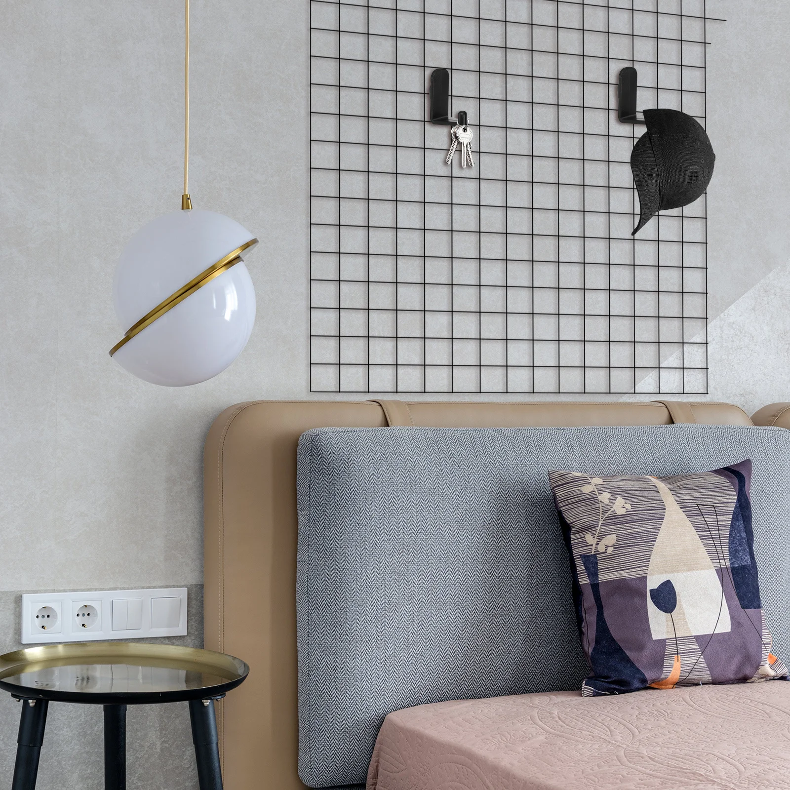 

5pcs Single Peg Hooks Black For Wall Pegboard Hanging Storage Kitchen Office Organizer Decor Pegboard Hooks Clutter-Free Space