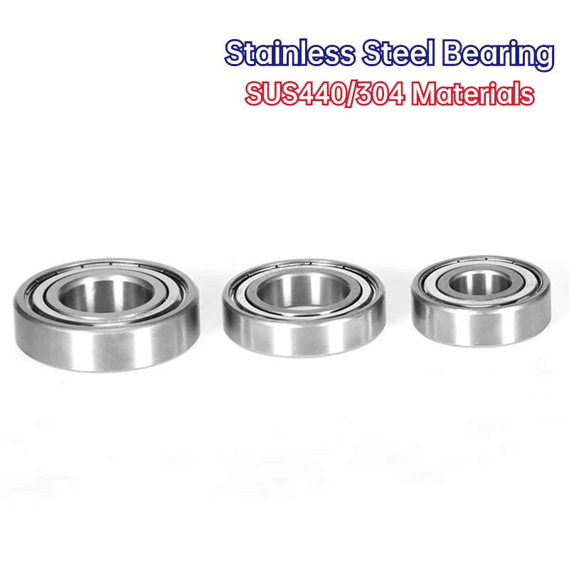 5PCS Micro Bearing 440/304 Stainless Steel Bearing S604ZZ 4*12*4MM Waterproof And Corrosion Resistant Deep Groove Ball Bearings