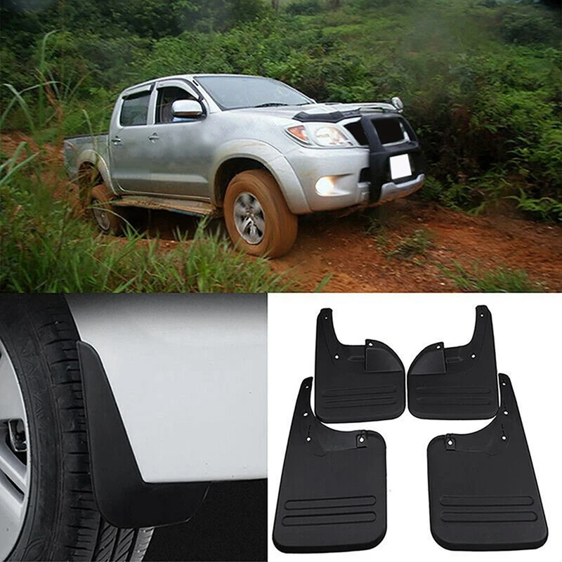 8Pcs Mud Flaps Mudguards Splash Guards Fender For Toyota Hilux Vigo 2005-2014 76625-0K030