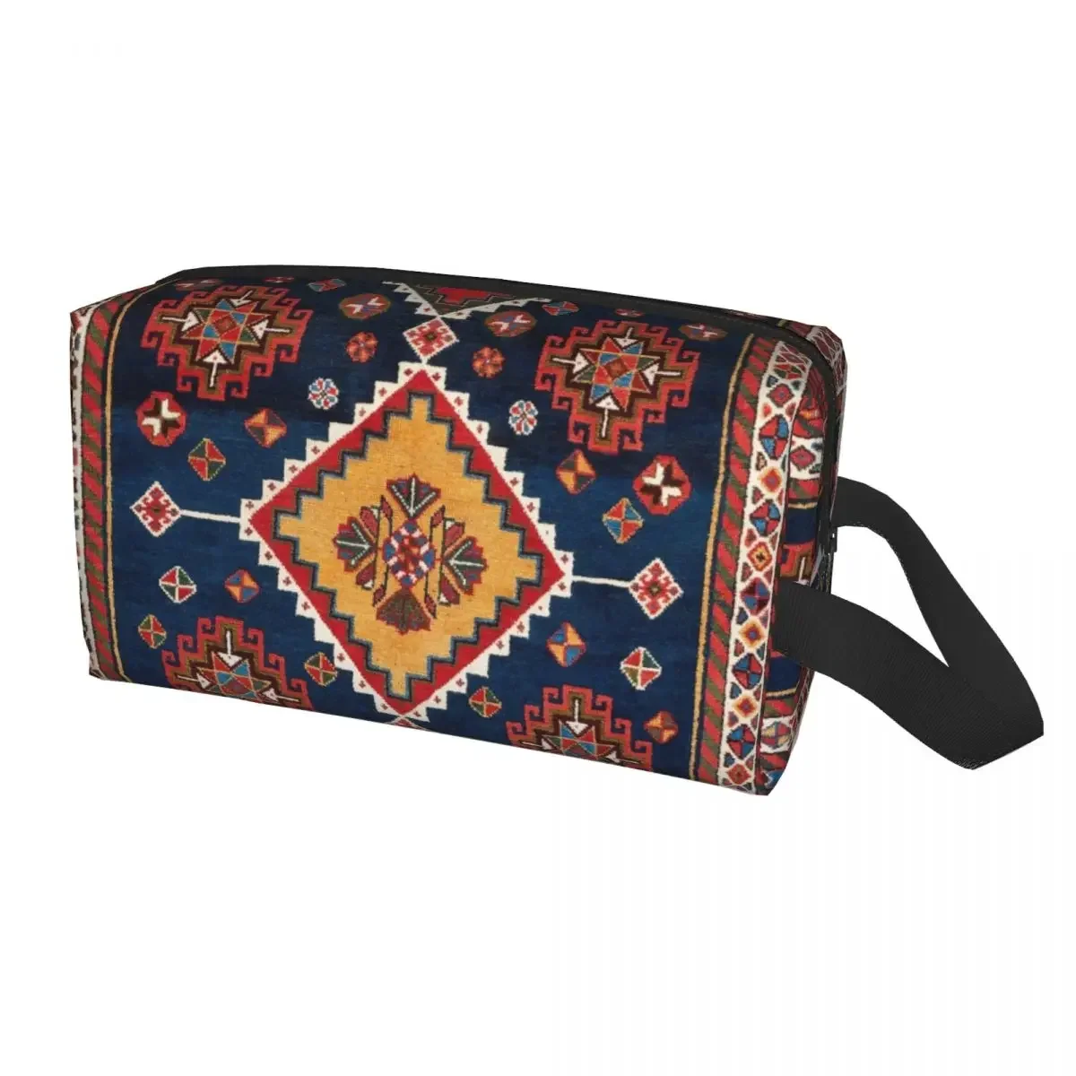 Antique Persian Rug Bohemian Print Cosmetic Bag  Kawaii Large Capacity Geometric Ethnic Kilim Makeup Case Storage Toiletry Bags