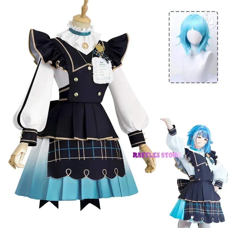 Ensemble Stars es2 Shino Hajime. ​ Cosplay Costume Wig Stage Uniforms Sweet Girl Lolita Maid Dress Outfits Halloween Carnival Su