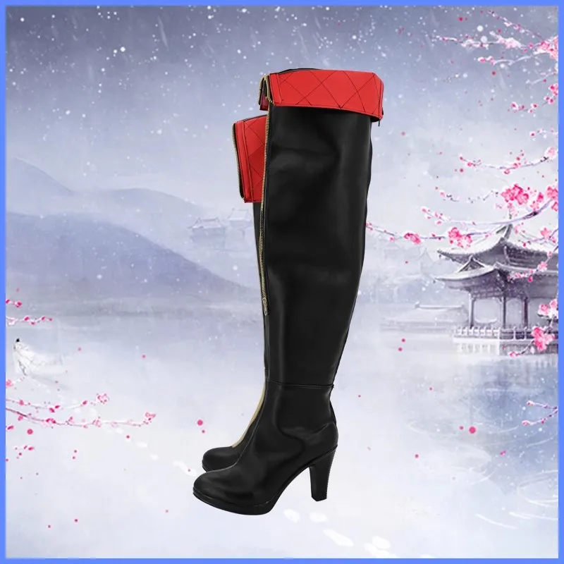 Anime Vtuber Tokoyami Towa Hoshimati Suisei Cos Nakiri Ayame Akai Haato Houshou zapatos de Cosplay marino Hololive mujeres hombres botas