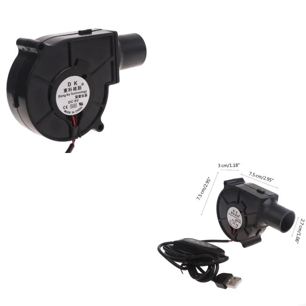 

P82E USB-воздуходувка. Вентилятор долговечный и эффективный USB-мощный вентилятор. Распределение тепла вентиляционного для на