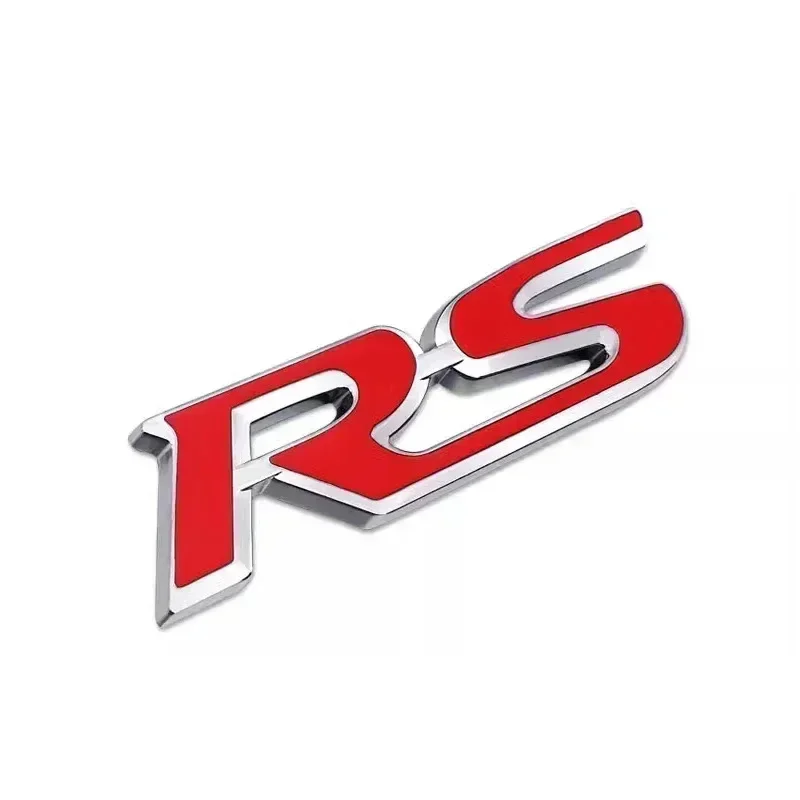 3D Metal Logo RS Badge Car Steering Wheel Emblem Stickers For Honda Civic City Fit Shuttle Jazz Car Acceessories
