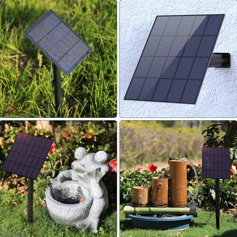 3.5W fontanna solarna pompa DIY Solar Panel fontanna z 4.9FT fajka wodna pompa do oczko wodne dekoracje ogrodowe zwierzęta picie Pon