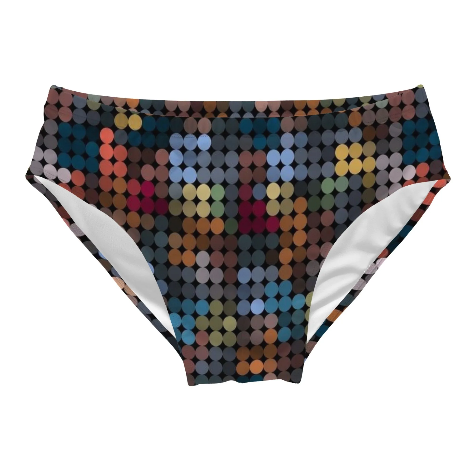 Retro Art Color Polka Dot Men's Swimming Trunks Comfortable Stretch Beach Surfing Shorts Casual Sports Men's Briefs Sexy Bikini