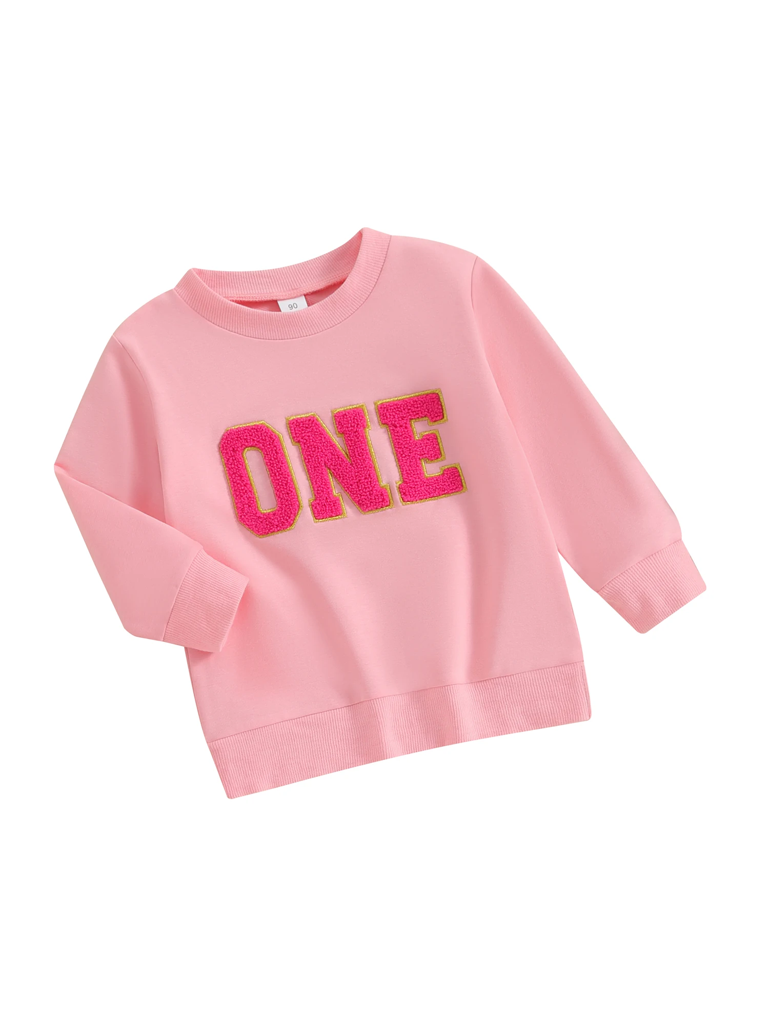 

Kids Baby Birthday Sweatshirt Letter Embroidery Long Sleeve Pullovers Autumn Tops for Toddler Cute Fall Clothes