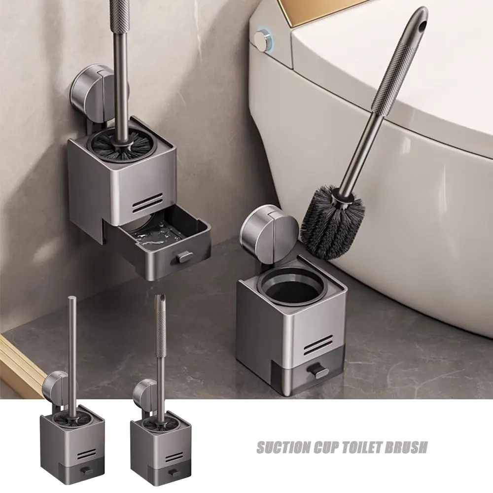 

Дизайн присоски Присоска Туалетная щетка без перфорации Сливная коробка Стеллаж для хранения туалетной щетки Настенное домашнее использование