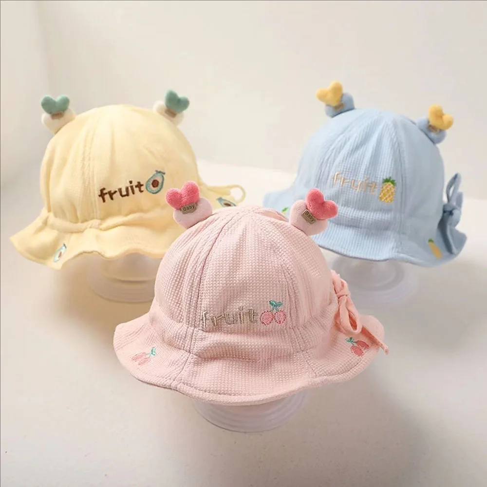 

Baby Caps Spring And Autumn Sun Protection Thin Fisherman Hat Boy's Cute Super Adorable Bucket Hats For Girls