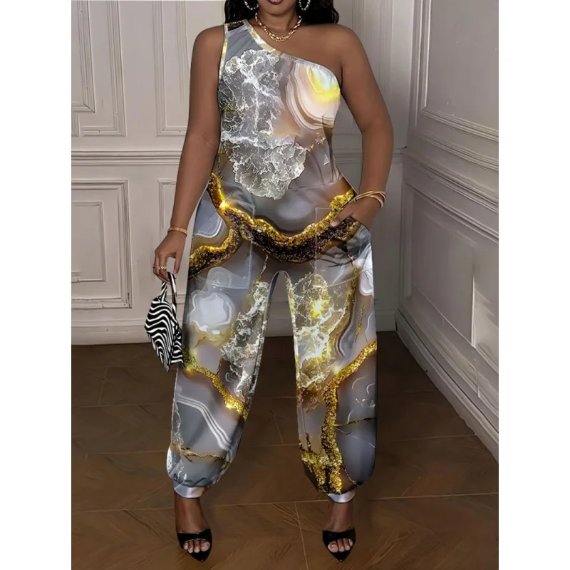 

European and American Style Jumpsuit with Unique Color Long Sleeve Tight-Fitting Jumpsuit Long Pants