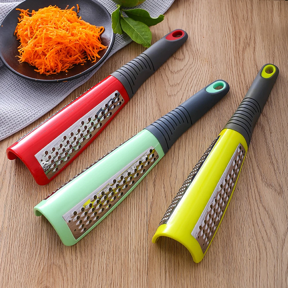 

Stainless Steel Grater Vegetable Planing Tool Double-Sided Zester For Cheese Garlic Fruit Slicing Kitchen Gadgets Hangable