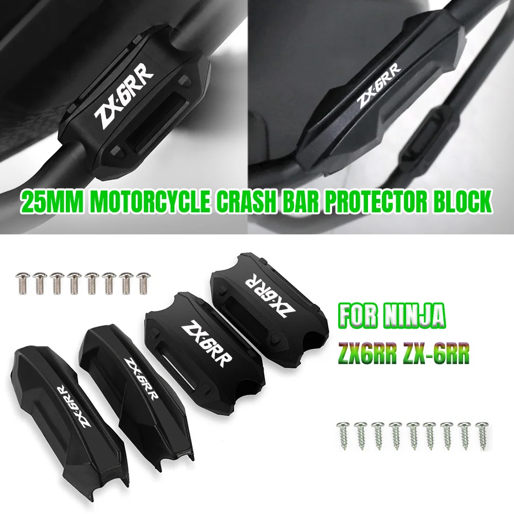 

Motorcycle Accessories Bumper Engine Guard 25MM Protection Block Crash Bar Decorative FOR KAWASAKI NINJA ZX6RR ZX-6RR ZX 6RR