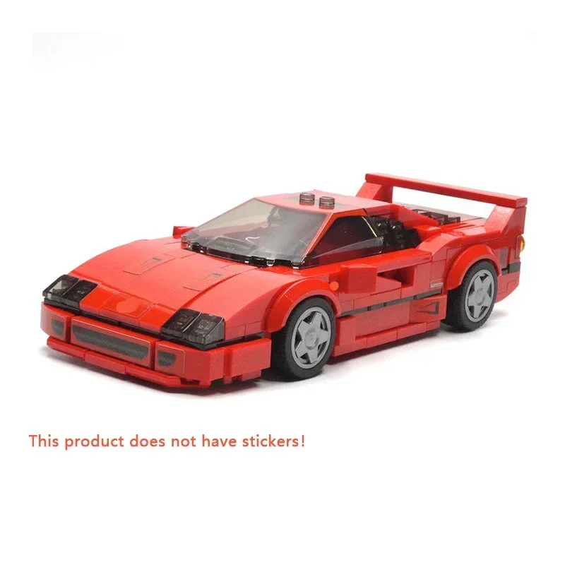 Speed Champion  Model MOC Building Bricks F40 Top Tier Sports Car Modular Technology Gifts Children Suit Toys Holiday Assemble