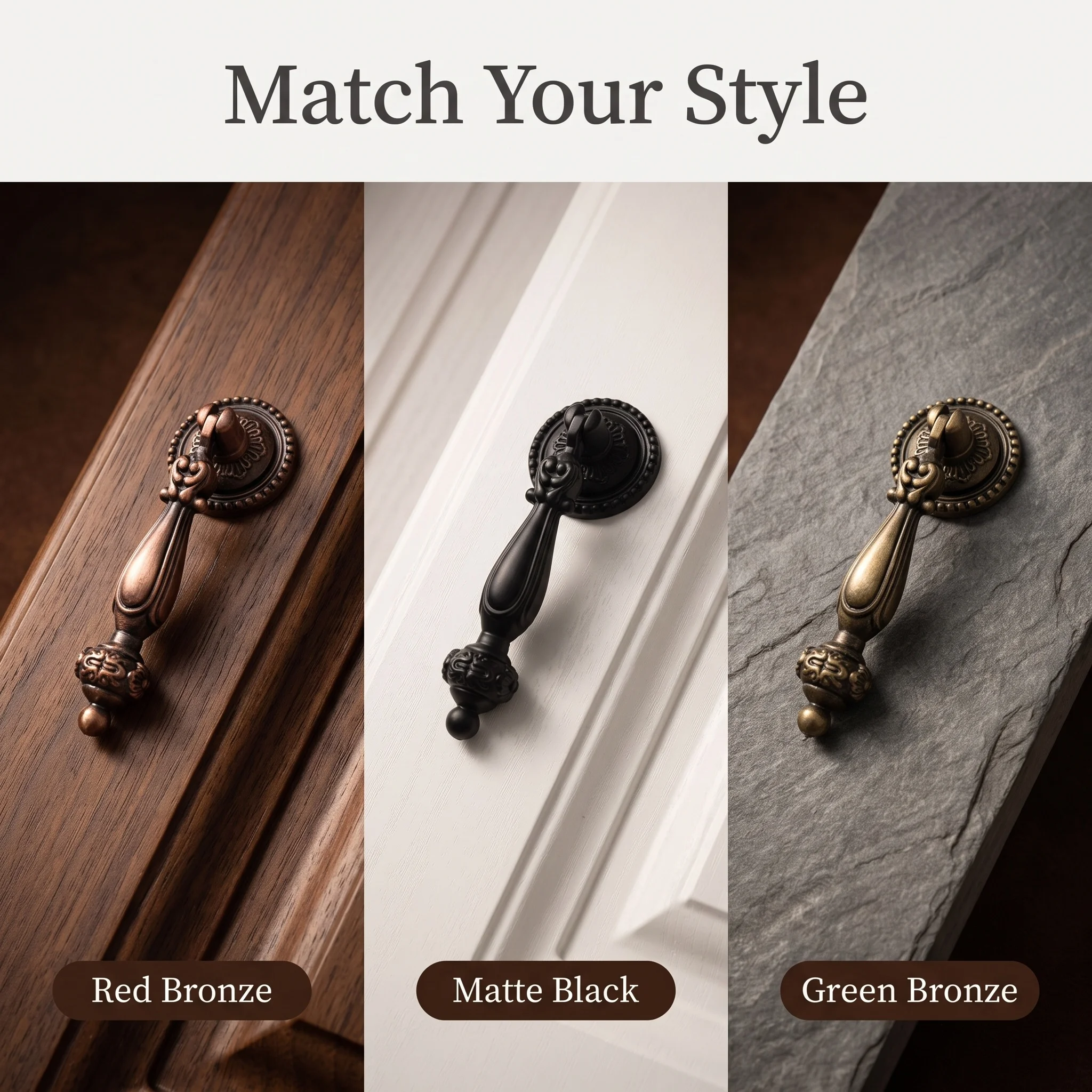 مقبض خزانة عتيق من سبيكة الزنك - مراجعة Furniture Hardware Drop Pulls وسعره