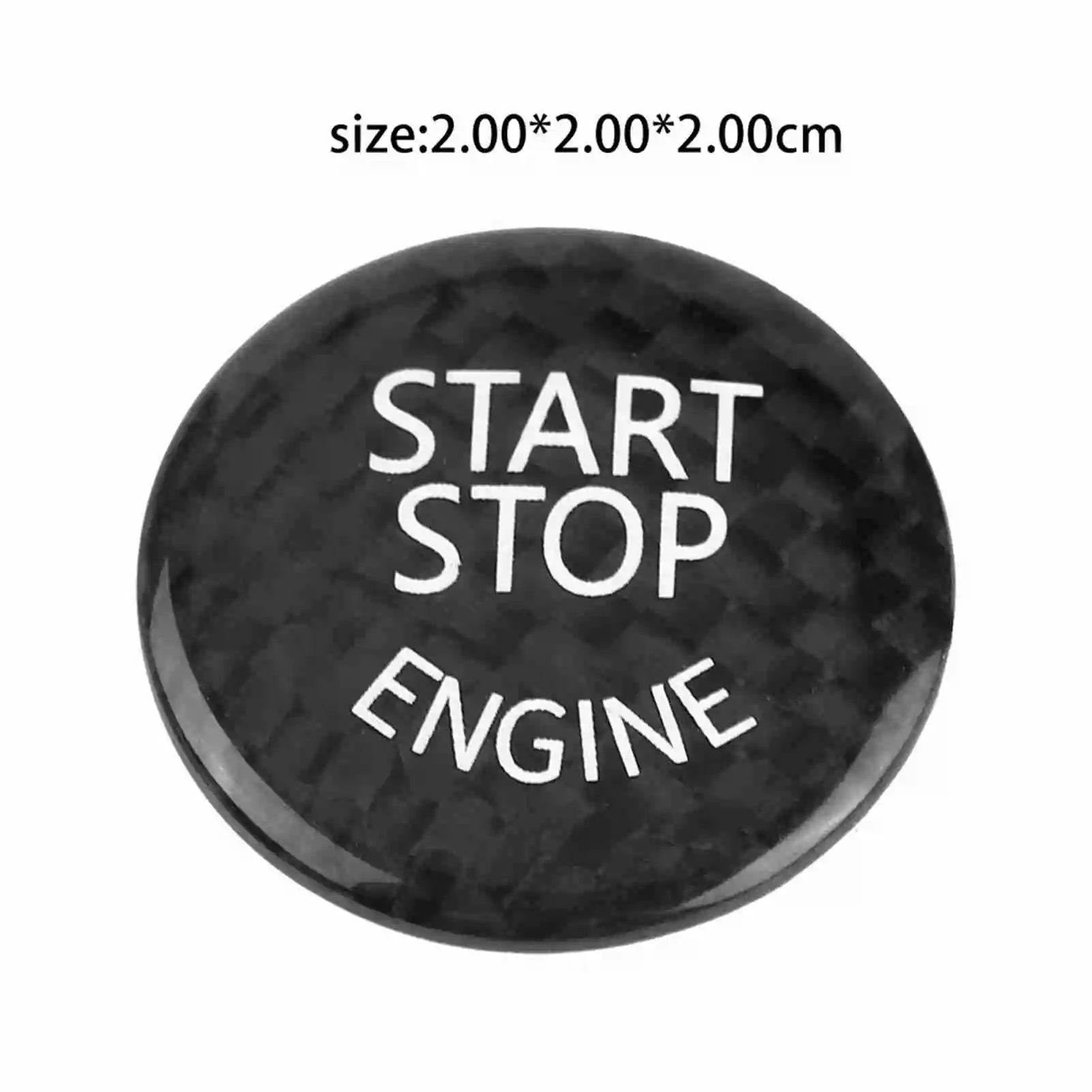 Engine Start Button Cover for  Engine Start Cover Car Carbon  Engine Start Button Decoration Cover for  E Chassis