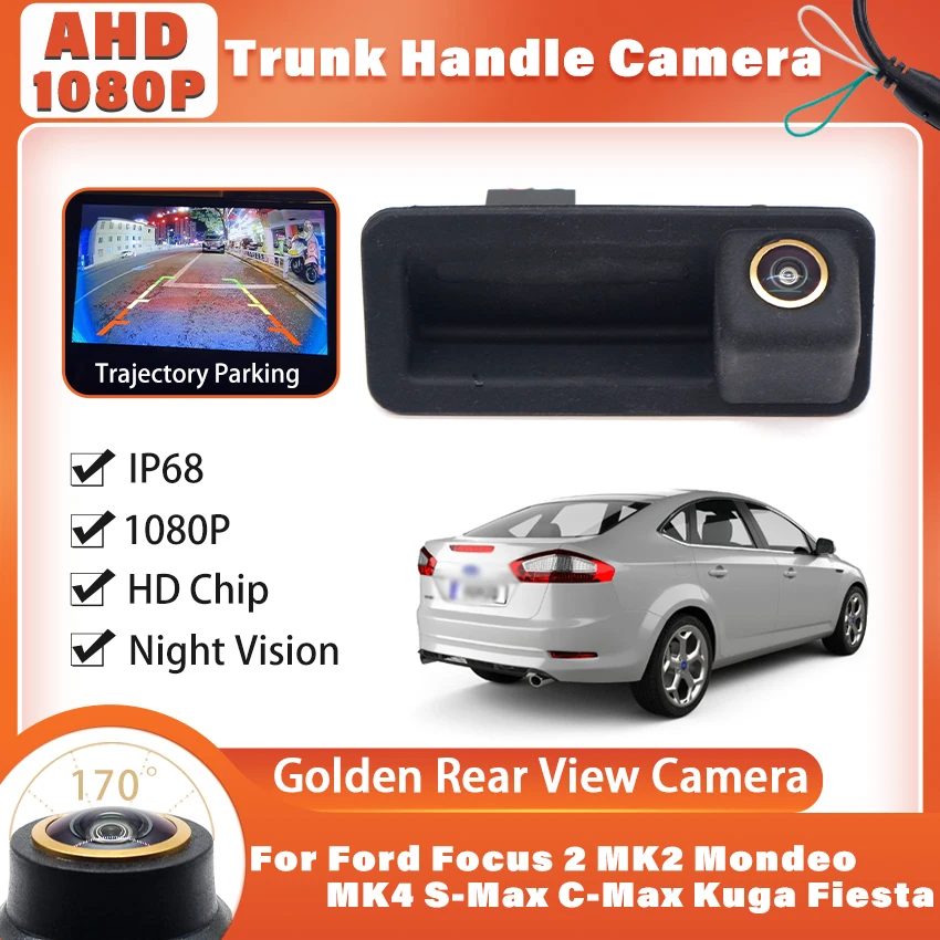 

Автомобильная камера заднего вида AHD 1080P для Land Rover Range Freelander 2 для Ford Focus 2 MK2 Mondeo MK4 S-Max C-Max Kuga Fiesta