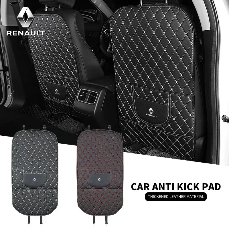 Car Seat Anti-kick Pad Auto Interior Accessories For Renault ZOE QM6 Austral Kardian Rafale Kangoo Arkana Clio Koleos Megane