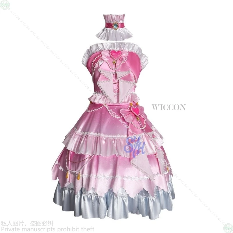 Shiratori Hime Aikatsu STARS! Косплей аниме костюм розовый кавайный торт платье сердце сладкая Лолита Джирай Кей для Хэллоуина костюм для вечеринки