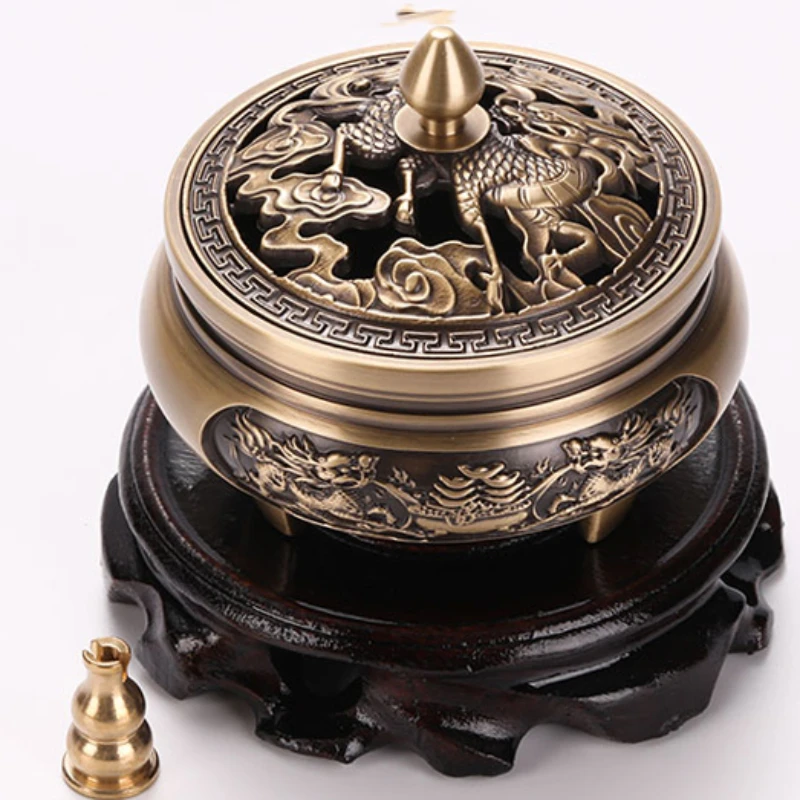 Vintage Luxury Incense Burner Metal Small Creative Incense Burner Fragrance Living Room Incienso Quemador Burner Incense