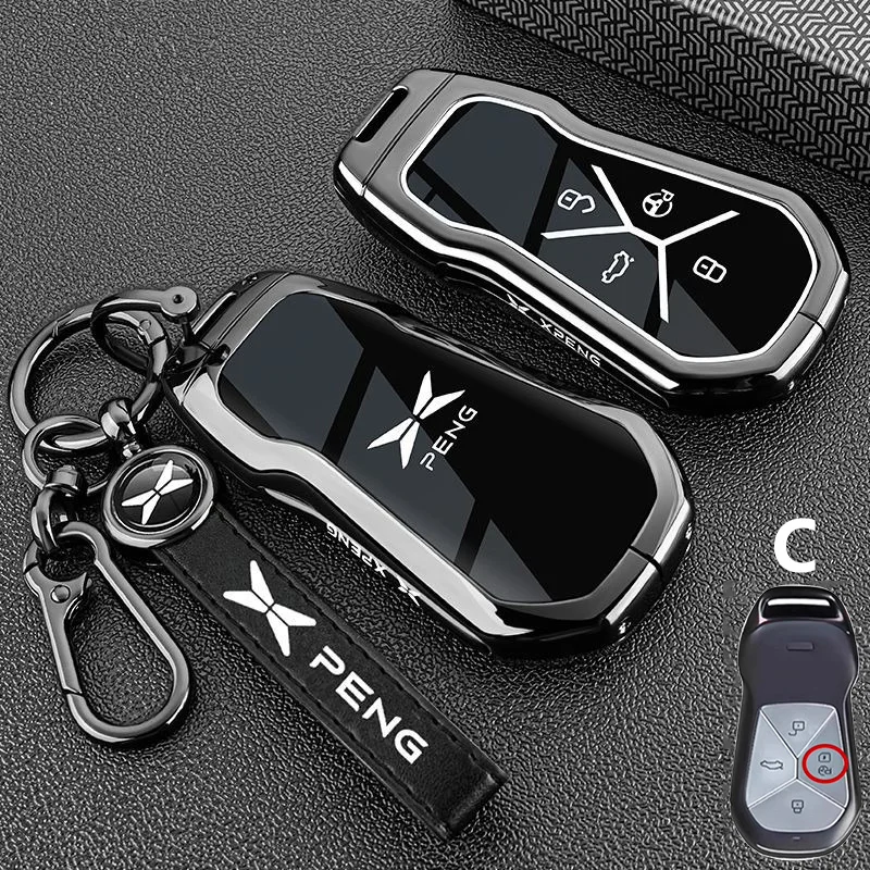 Für Xpeng Xiaopeng Mona M03 P7 P7i P7 + P5 G3 G3i G6 G9 G7 2025 2023 Auto Schlüssel Fall schlüsselbund Fob Abdeckung Shell Tasche Fob Zubehör