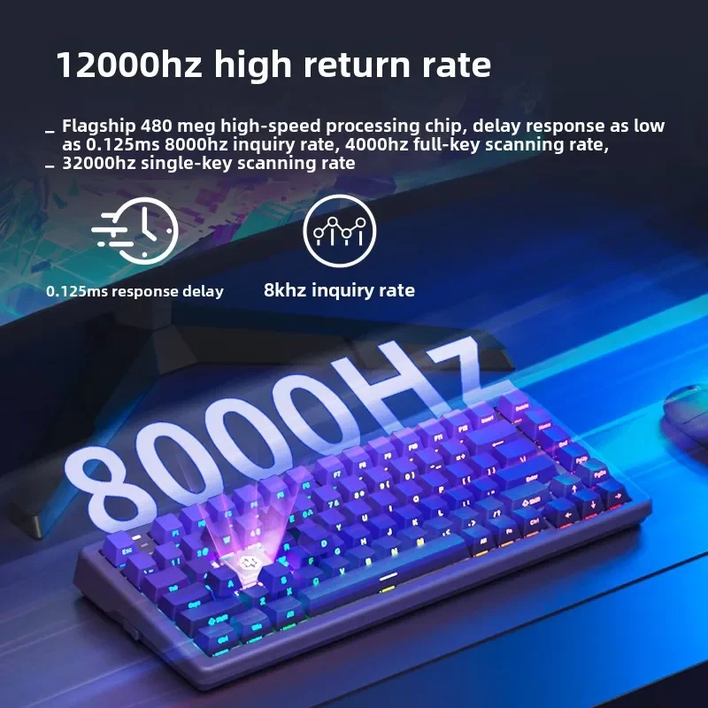 Black Canyon C2Gaming Magnetic Axis Keyboard 83 Keys Wired Low Latency RT Emergency Stop RGB Side Engraved Gaming Keyboard1000HZ