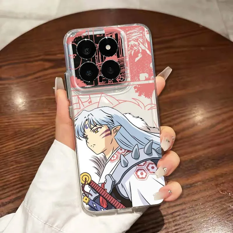 

Inuyasha Anime Popular Art For Xiaomi 14T 13T 13 12T 12 12S 11T 11 11i 10 10T Ultra Pro Lite Translucent Phone Case