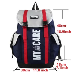 Mochila Punk versión coreana para Hombre y mujer, bolso escolar informal para adolescentes, mochila De viaje al aire libre, Color bloqueado, moda