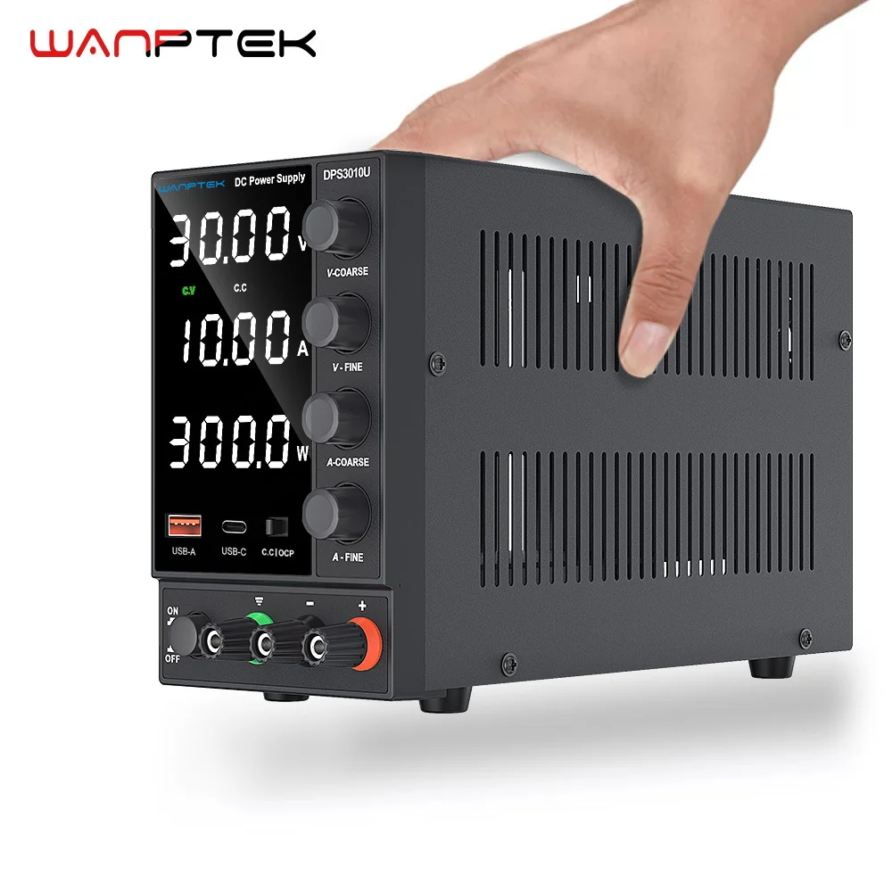 Adjustable DC Power Supply 4 Digit Lab Bench Power Source 30V 10A 5A AC Switching Stabilized LCD Power Supply Regulator DPS3010U