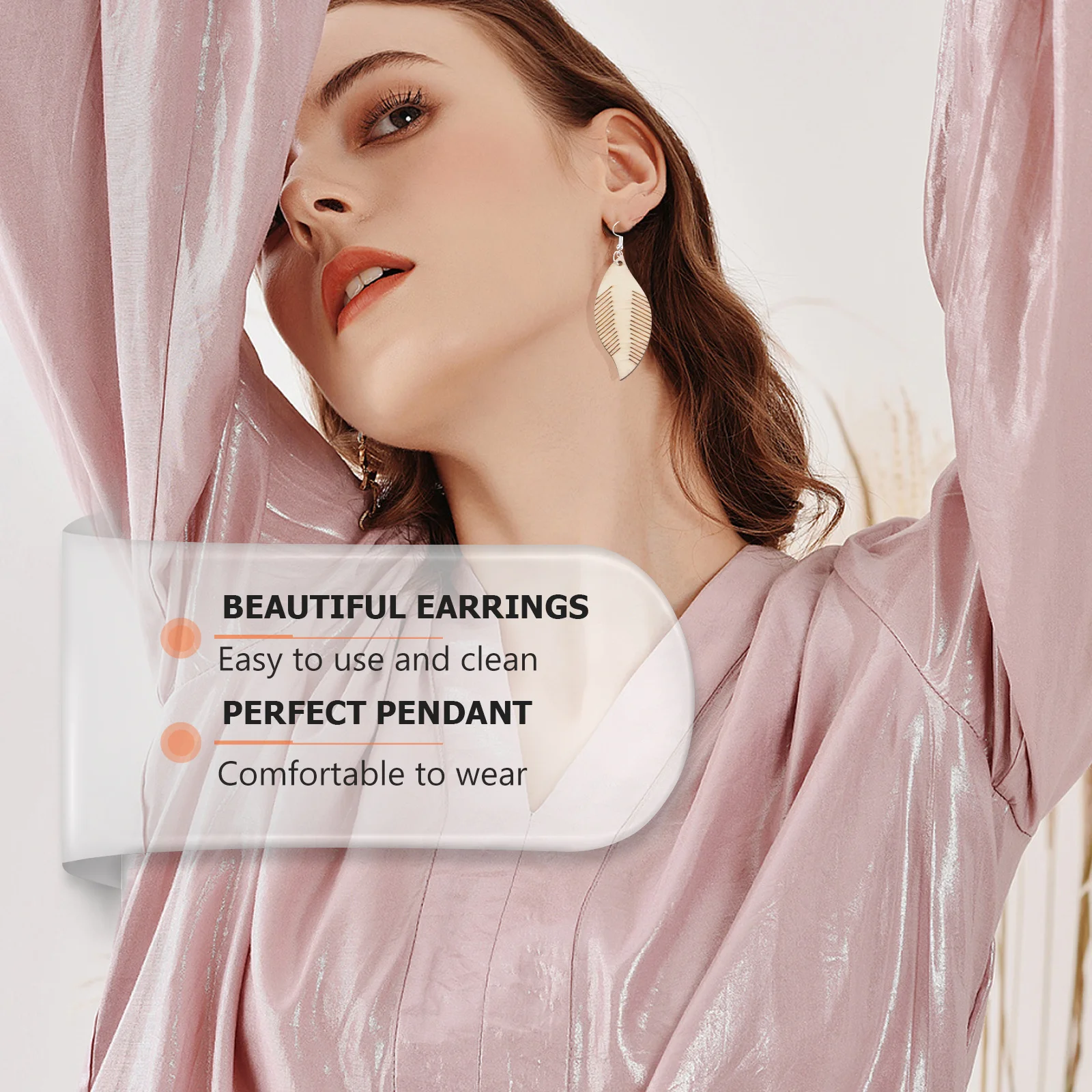 

70Pcs DIY Wood Earrings Kit Creative Handicraft Jewelry Making Supplies DIY Wood Earrings Handcraft Jewelry Kits