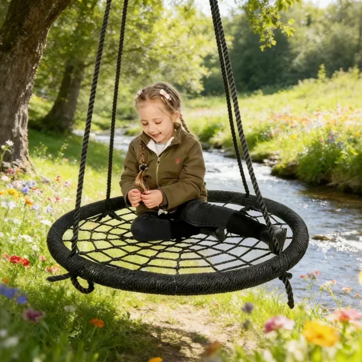 Wysokiej jakości, trwałe, okrągłe huśtawki, łatwe w montażu, do użytku na zewnątrz, na podwórku, w parku rozrywki, zabawka sportowa dla wielu osób.