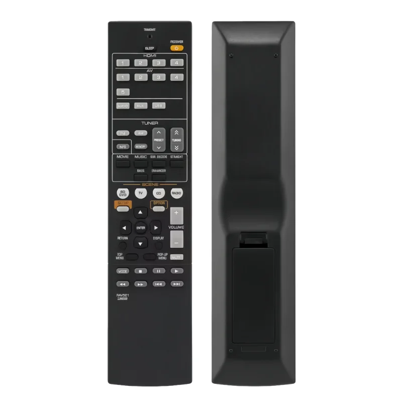 NEW Replacement YAMAHA  ZJ66500 Audio Video Receiver Remote Control Compatible with YHT-4910U RX-V377 RAV521